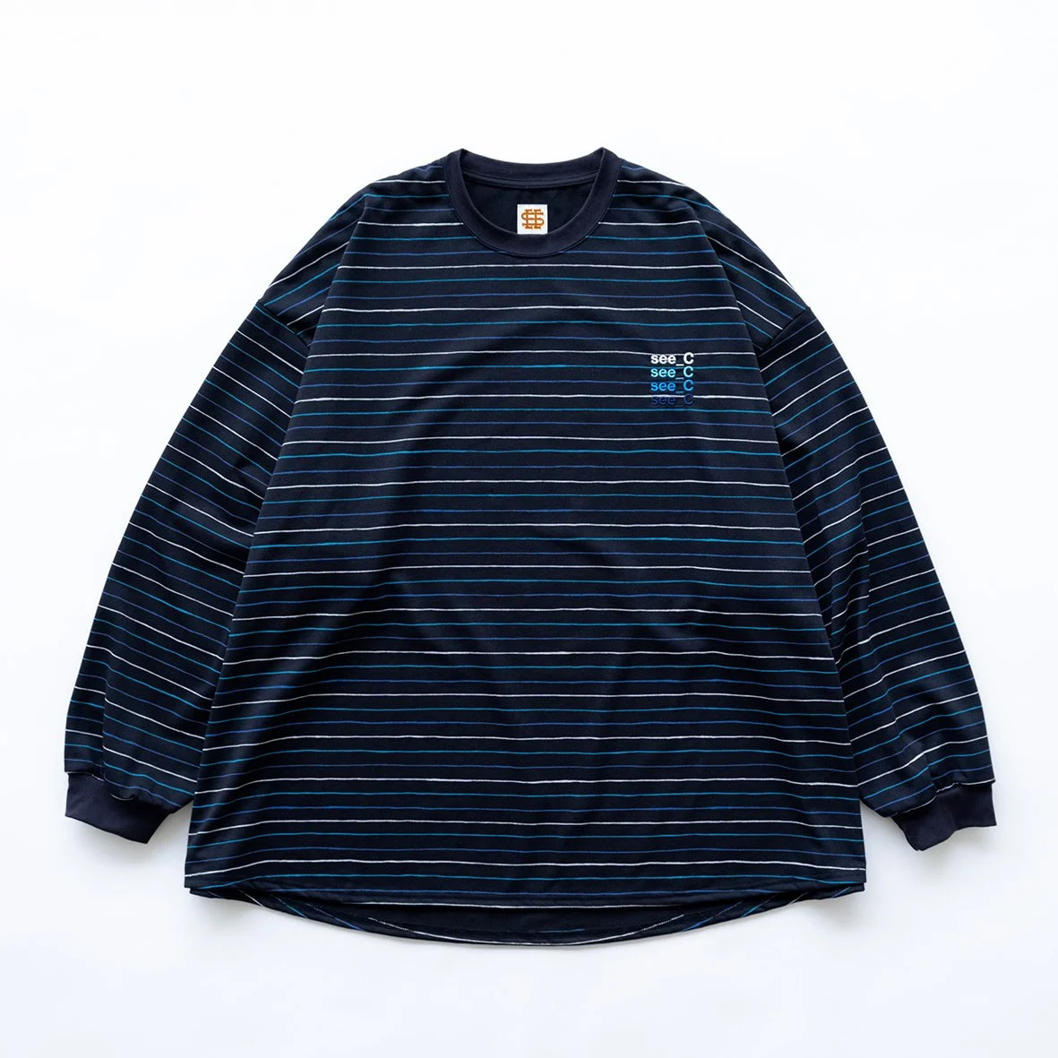 eye_C x SEE SEE 'Super Big Border LS Tee' — eye_C